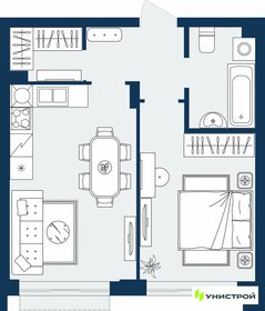 Квартира 41,6 м², 1-комнатная - изображение 1