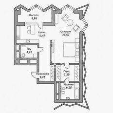 Квартира 80 м², 2-комнатная - изображение 4