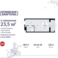Квартира 23,5 м², студия - изображение 3