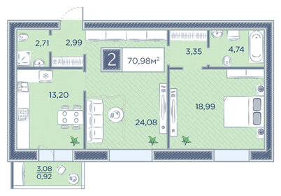 64,6 м², 2-комнатная квартира 8 700 000 ₽ - изображение 30