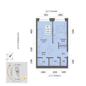 66 м², 2-комнатная квартира 7 495 000 ₽ - изображение 96
