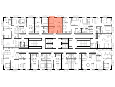 31,7 м², 1-комнатная квартира 6 200 000 ₽ - изображение 95