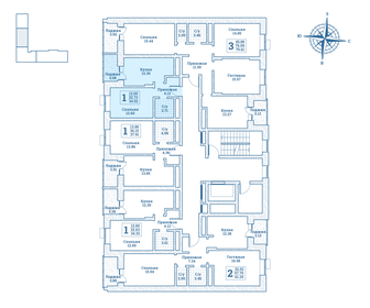 34,5 м², 1-комнатная квартира 4 176 920 ₽ - изображение 33