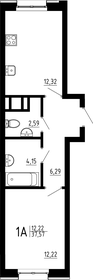 38,8 м², 1-комнатная квартира 7 350 000 ₽ - изображение 1