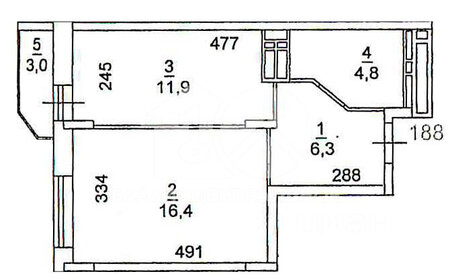 42 м², 1-комнатная квартира 6 950 000 ₽ - изображение 41