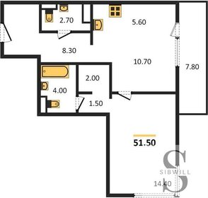 51,7 м², 1-комнатная квартира 6 540 050 ₽ - изображение 52