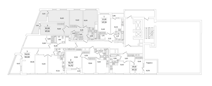 Квартира 83,6 м², 3-комнатная - изображение 2