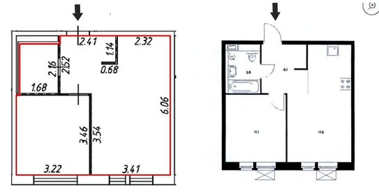 35,3 м², 1-комнатная квартира 6 800 000 ₽ - изображение 72