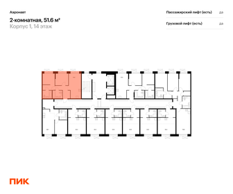 Квартира 51,6 м², 2-комнатная - изображение 2