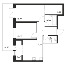 88,7 м², 2-комнатная квартира 11 090 000 ₽ - изображение 21