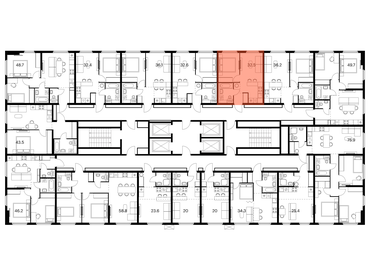 Квартира 32,5 м², 1-комнатная - изображение 2