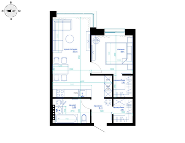 Квартира 160,4 м², 1-комнатная - изображение 3