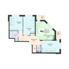 86 м², 4-комнатная квартира 8 600 000 ₽ - изображение 58