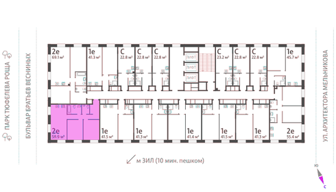 64 м², 2-комнатная квартира 28 500 000 ₽ - изображение 155