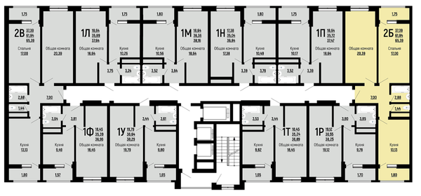 65,4 м², 2-комнатная квартира 7 741 980 ₽ - изображение 12