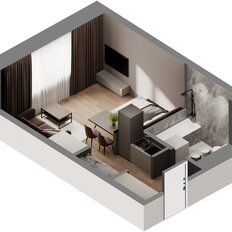 Квартира 27,2 м², студия - изображение 2