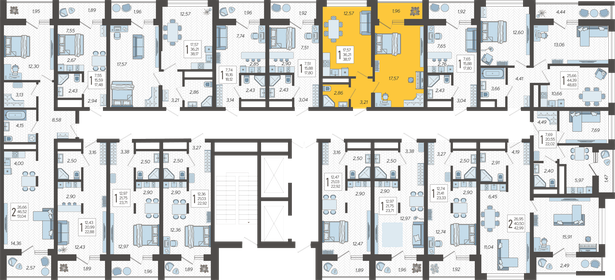 38 м², 1-комнатная квартира 15 496 400 ₽ - изображение 47