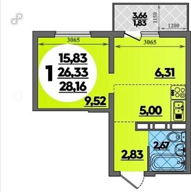 Квартира 29 м², студия - изображение 2