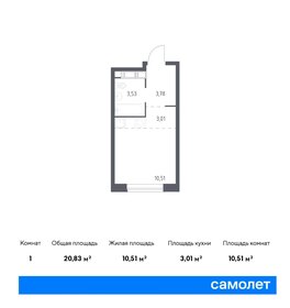 Квартира 20,8 м², студия - изображение 1