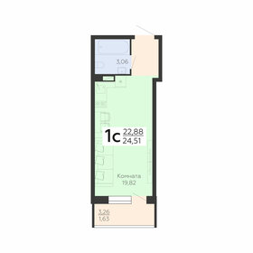 23,8 м², 1-комнатная квартира 2 260 050 ₽ - изображение 54