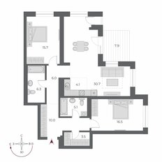 Квартира 105,8 м², 3-комнатная - изображение 3