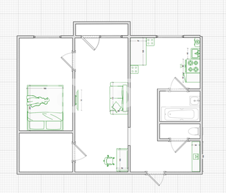 Квартира 44,6 м², 2-комнатная - изображение 4