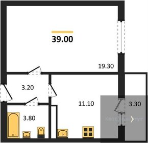 38,4 м², 1-комнатная квартира 3 859 200 ₽ - изображение 15