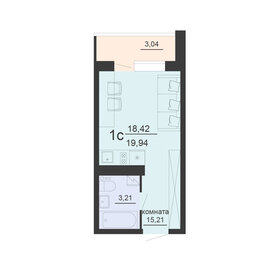 18,8 м², 1-комнатная квартира 1 950 000 ₽ - изображение 81