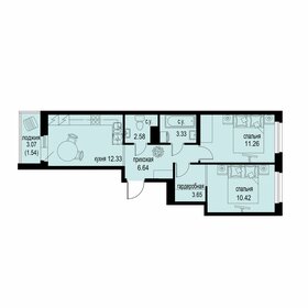 Квартира 51,8 м², 2-комнатная - изображение 1