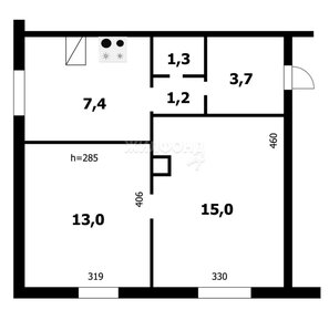 Квартира 41,6 м², 2-комнатная - изображение 5