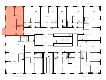 Квартира 53,7 м², 2-комнатная - изображение 2