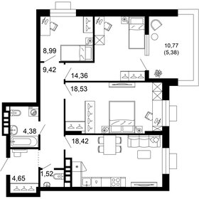 84,6 м², 3-комнатная квартира 15 021 825 ₽ - изображение 22