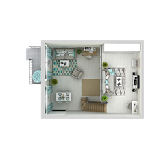 Квартира 61,6 м², 1-комнатная - изображение 4