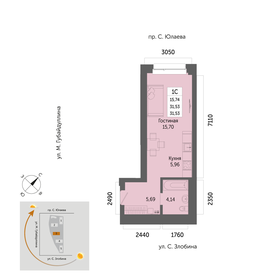 42,1 м², 1-комнатная квартира 6 720 000 ₽ - изображение 21