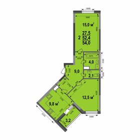 53,4 м², 2-комнатная квартира 4 300 000 ₽ - изображение 65