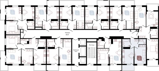 33,3 м², 1-комнатная квартира 5 450 000 ₽ - изображение 73