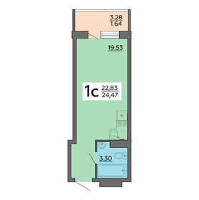25,5 м², 1-комнатная квартира 2 426 300 ₽ - изображение 11