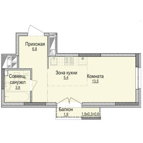 30,1 м², квартира-студия 3 110 000 ₽ - изображение 19