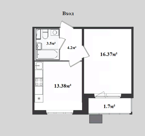 39,1 м², 1-комнатная квартира 8 900 000 ₽ - изображение 39