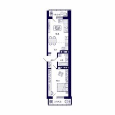 Квартира 54,8 м², 2-комнатная - изображение 2