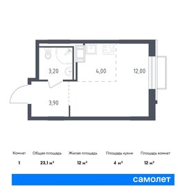 Квартира 23,1 м², студия - изображение 1