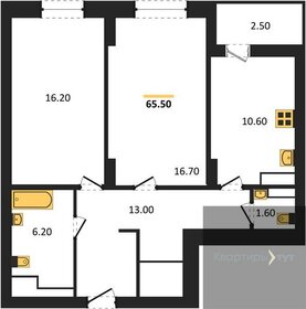 65,5 м², 2-комнатная квартира 7 532 500 ₽ - изображение 18