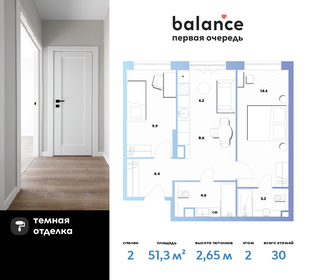 45,3 м², 2-комнатная квартира 20 611 500 ₽ - изображение 99