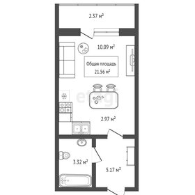 Квартира 21,6 м², 1-комнатная - изображение 2