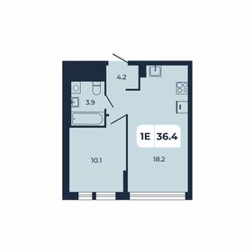 Квартира 36,4 м², 1-комнатная - изображение 1