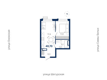 Квартира 40,7 м², 1-комнатная - изображение 1