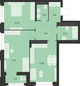 61,9 м², 3-комнатная квартира 6 750 000 ₽ - изображение 59