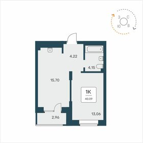 39,8 м², 1-комнатная квартира 5 850 000 ₽ - изображение 12