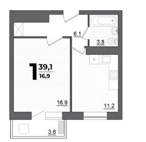 36,4 м², 1-комнатная квартира 6 450 000 ₽ - изображение 62