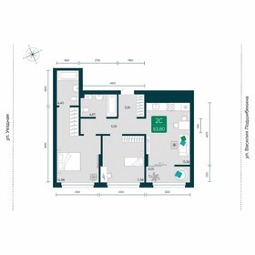 66,6 м², 2-комнатная квартира 7 400 000 ₽ - изображение 29